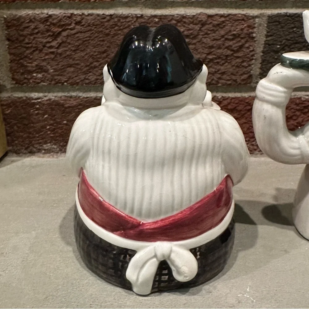 VTG Dept 56 Coffee Break LOT Italian Waiter Sugar Bowl, Creamer & Salt Shaker